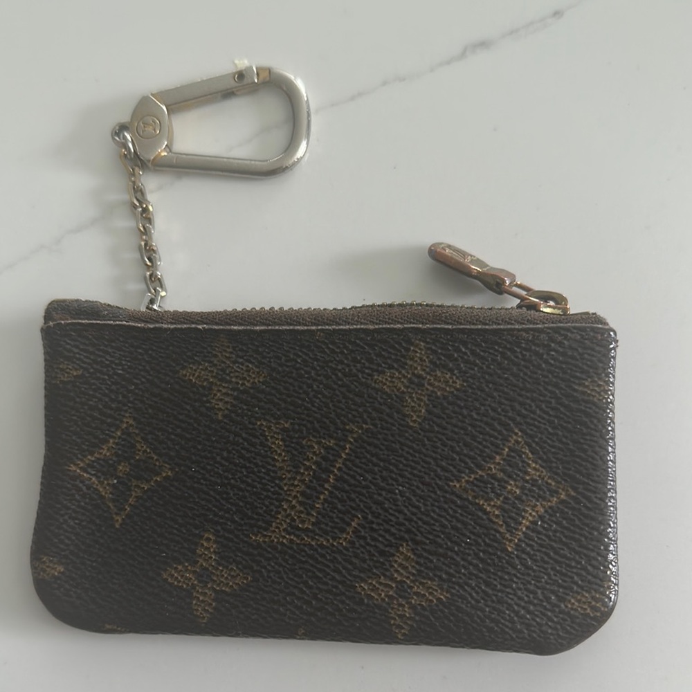 Authentic Louis Vuitton Brown Monogram Key Pouch